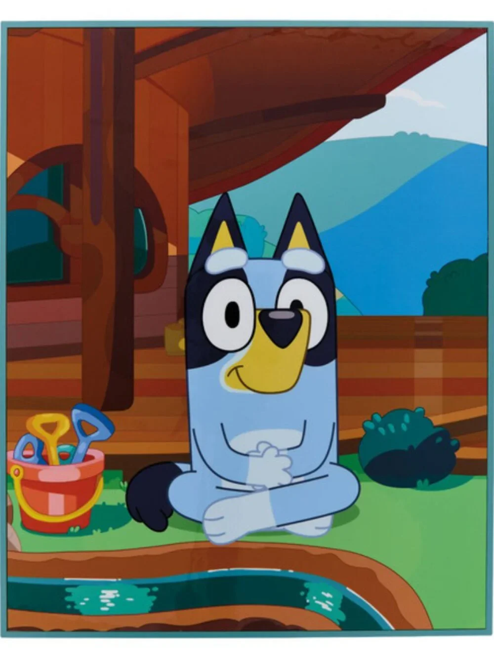 Bluey Sitting Disney License Wall Art - , 16